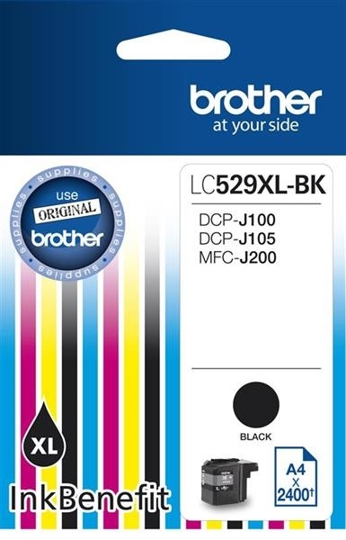 Brother LC-529XLBK оригинална касета, черен