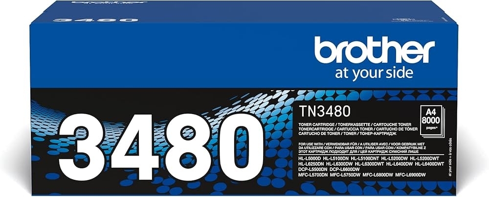 Brother TN-3480 оригинална тонер касета, черен