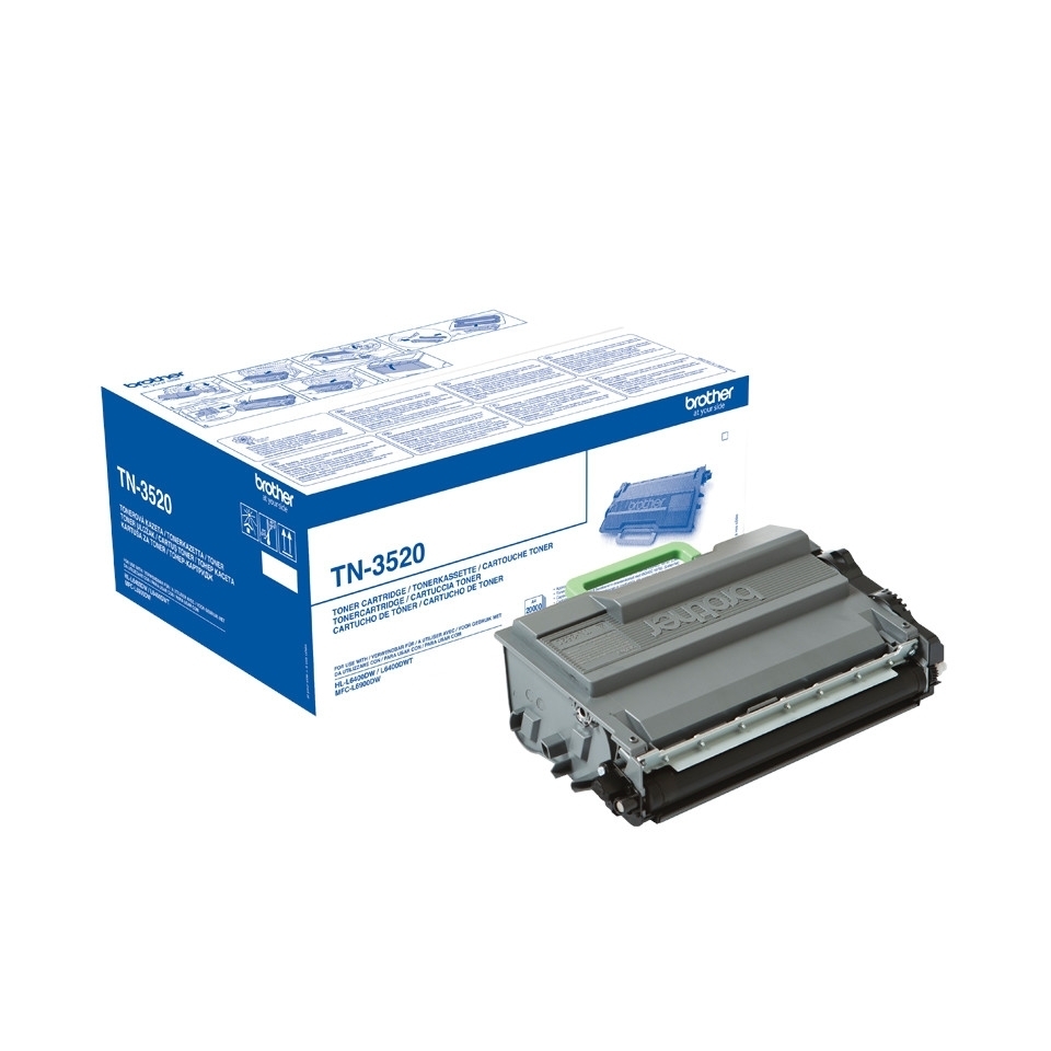 Brother TN-3520 оригинална тонер касета, черен
