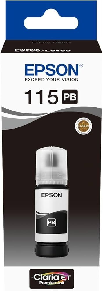 Epson C13T07D14A / 115 оригинално мастило, фото черен