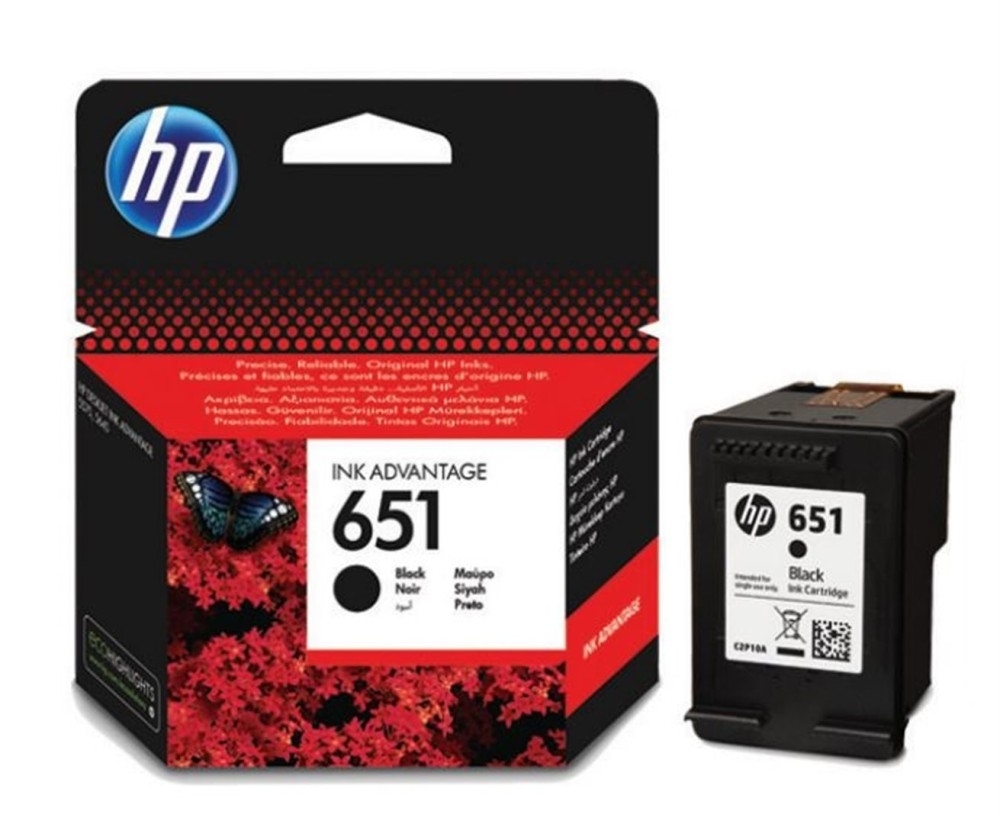 HP 651 (C2P10AE) оригинална мастилница, черен