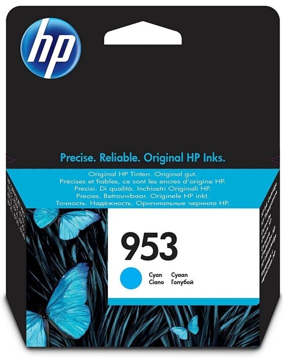 HP 953 (F6U12AE) оригинална мастилница, циан 