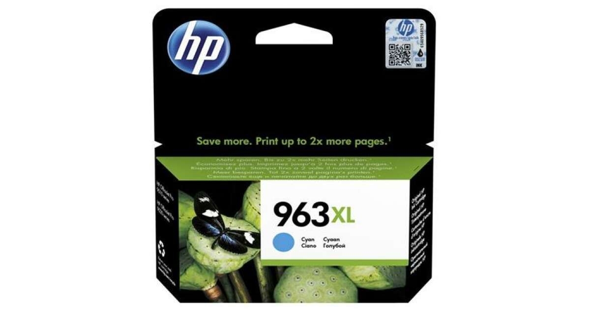 HP 963XL (3JA27AE) оригинална мастилница, циан