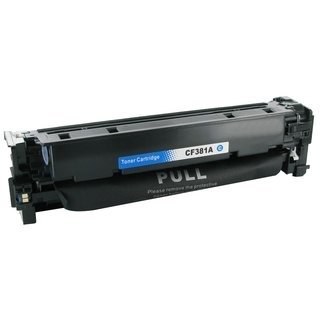 HP CF381A / 312A съвместима тонер касета, циан